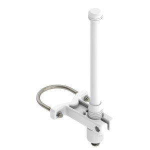 Mobile Mark ECO-600/7200 5G Omnidirectional Antenna, 617-7200 MHz, mount kit provided, white fiberglass body